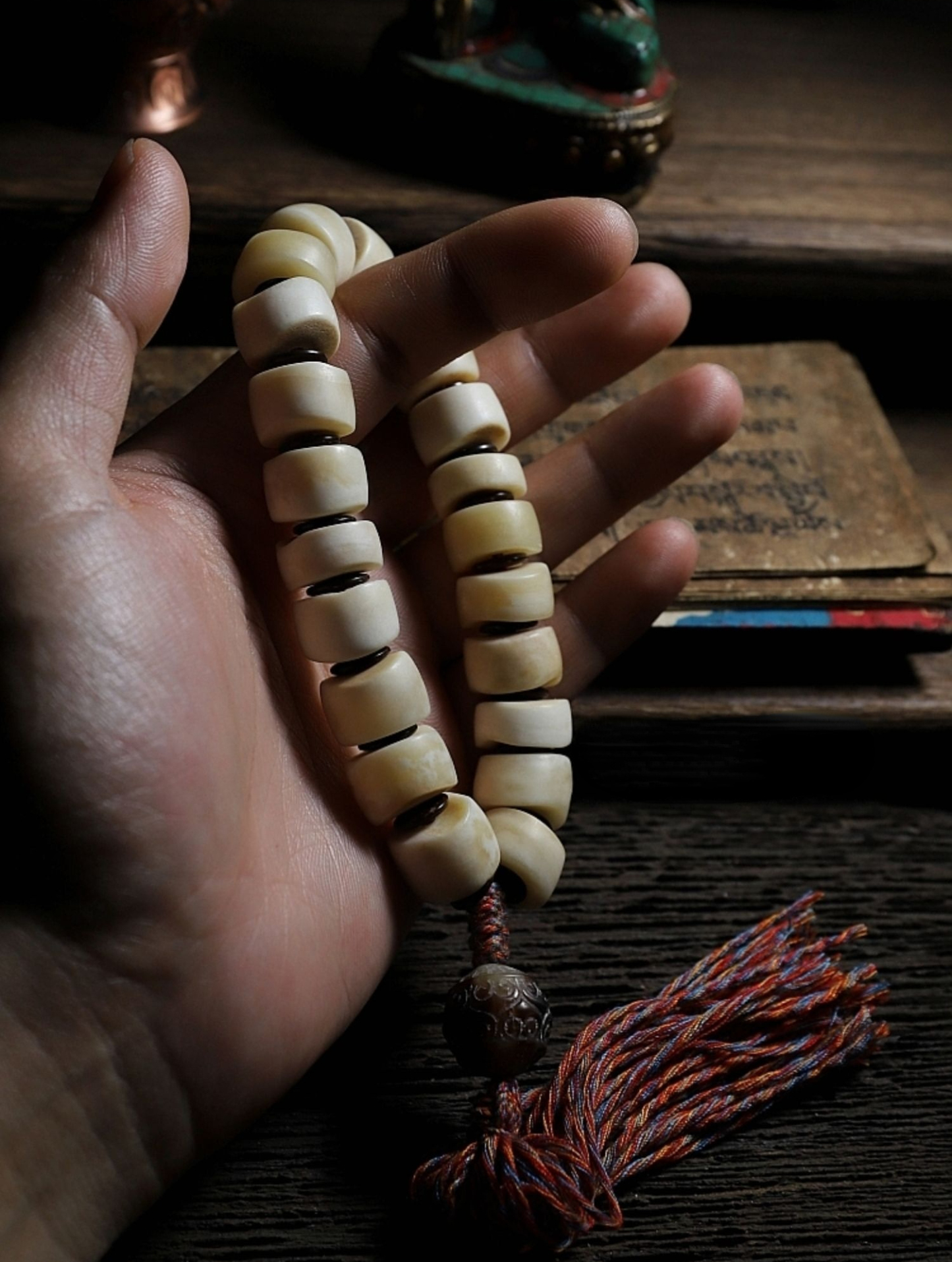 High-Density Natural Yak Calf Bone Malas