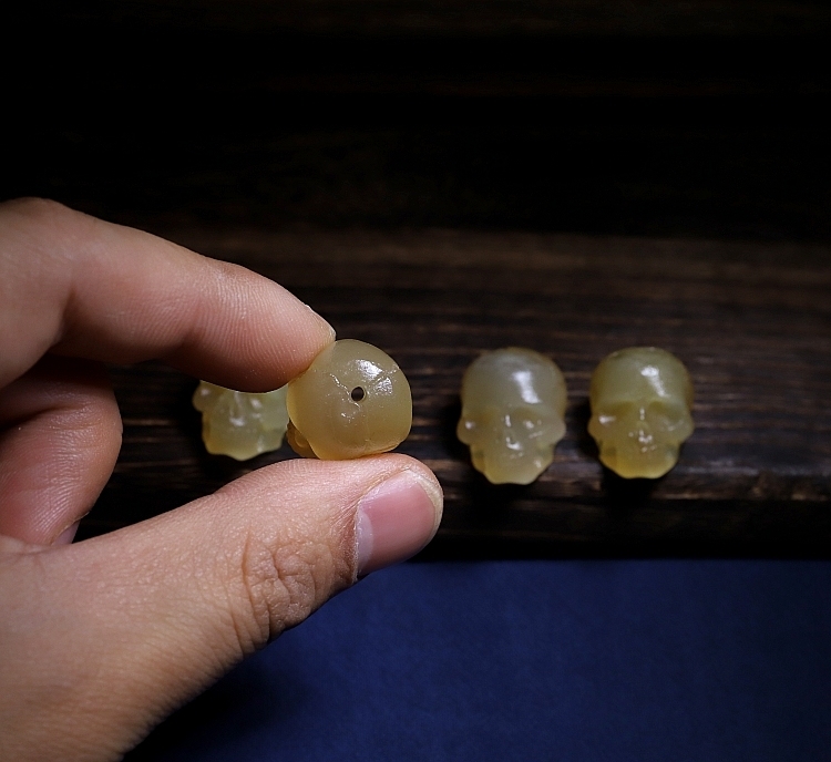 Sacred Skull Tibetan Goat Horn Mala