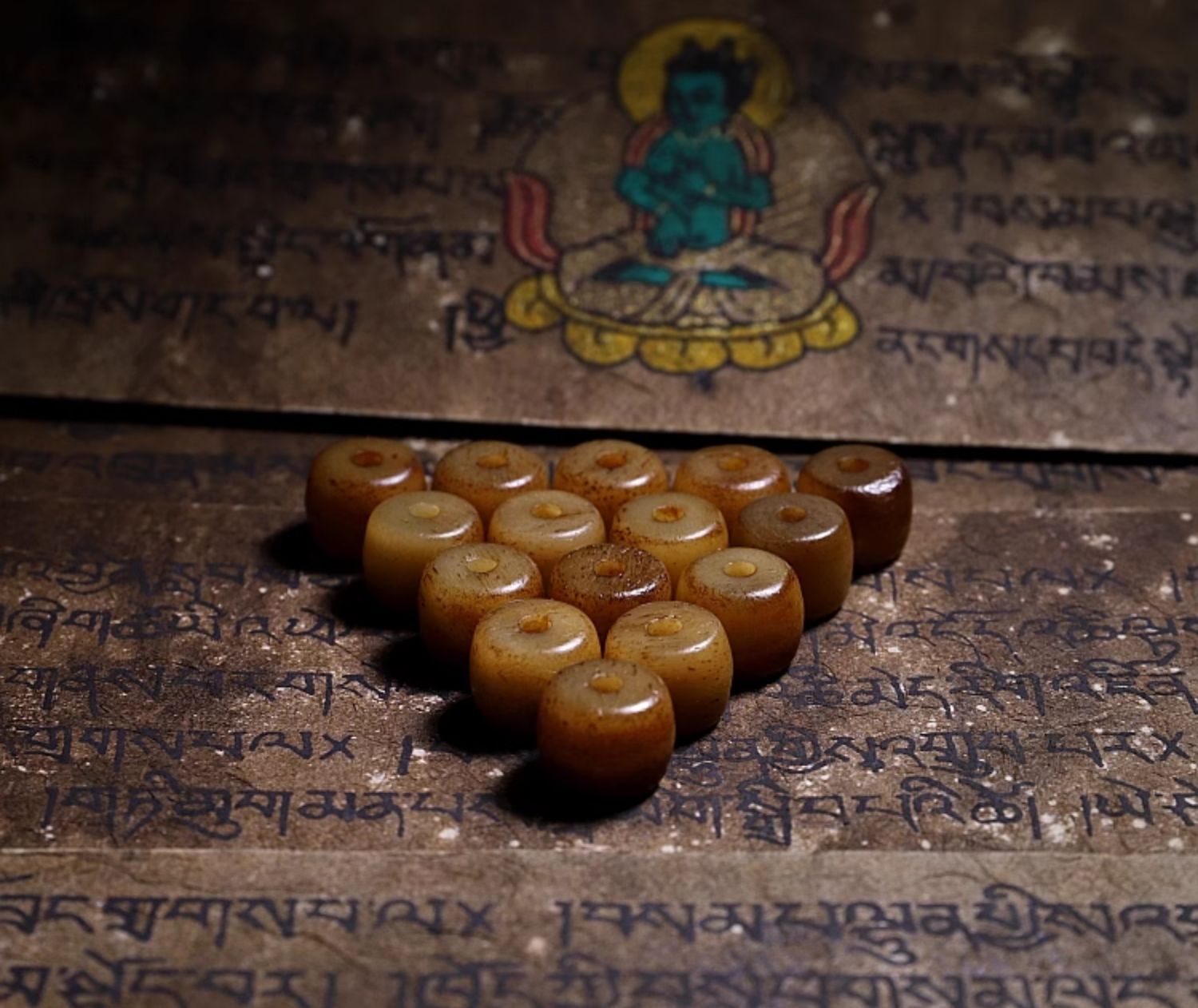 Tibetan 108 Yak & Camel Bone Mala Necklace