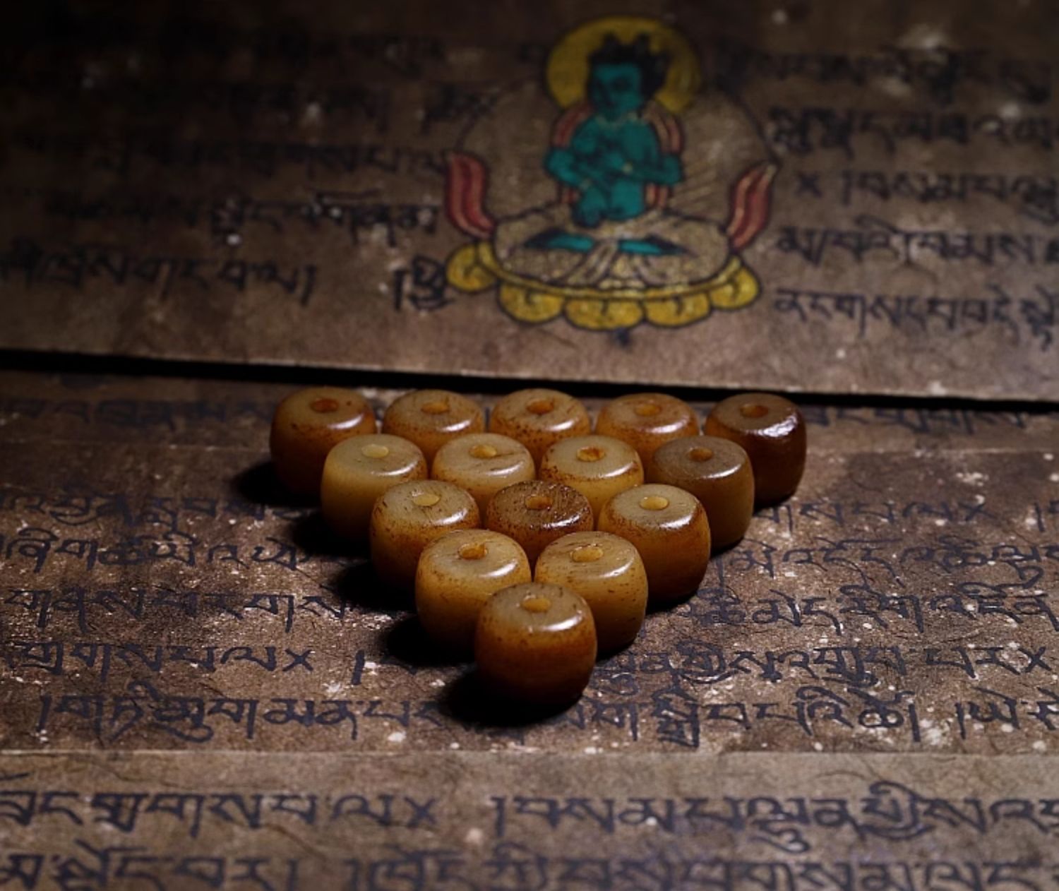 Tibetan 108 Yak & Camel Bone Mala Necklace