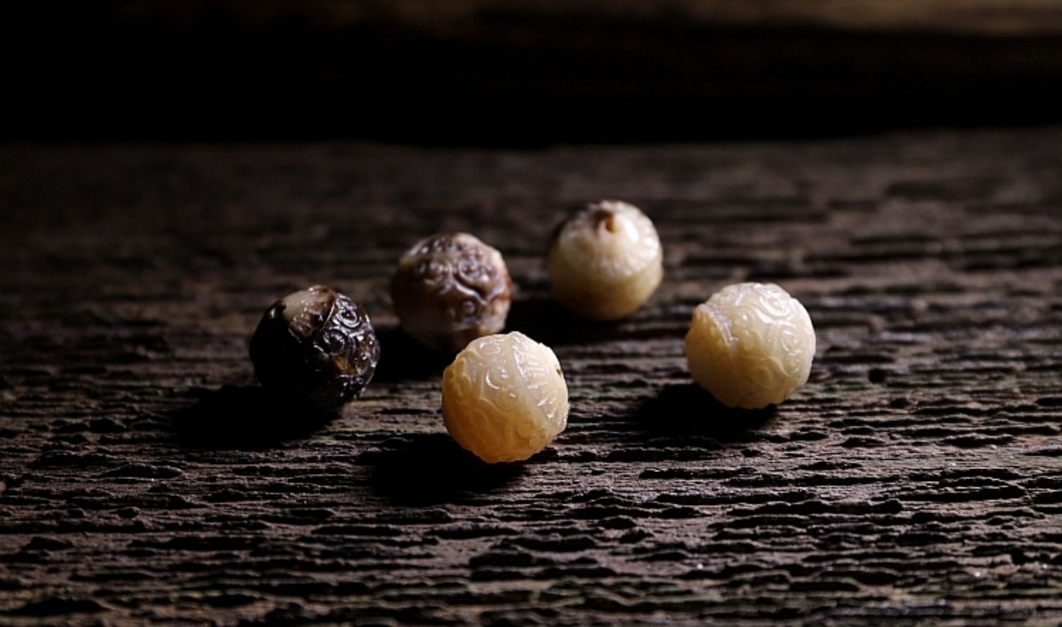 Yak Horn Bone Raw Patina108-bead Mala