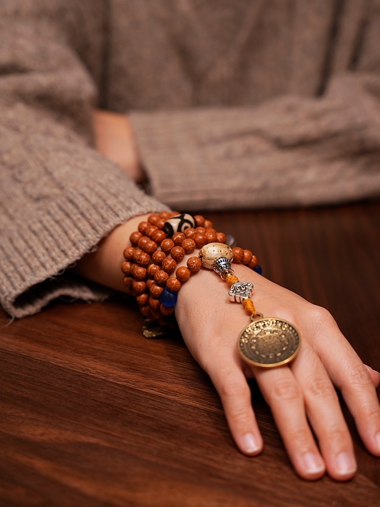 No-Tooth Vajra Bodhi Lotus Born Mala Beads Tibetan Handcrafted Necklace & Bracelet