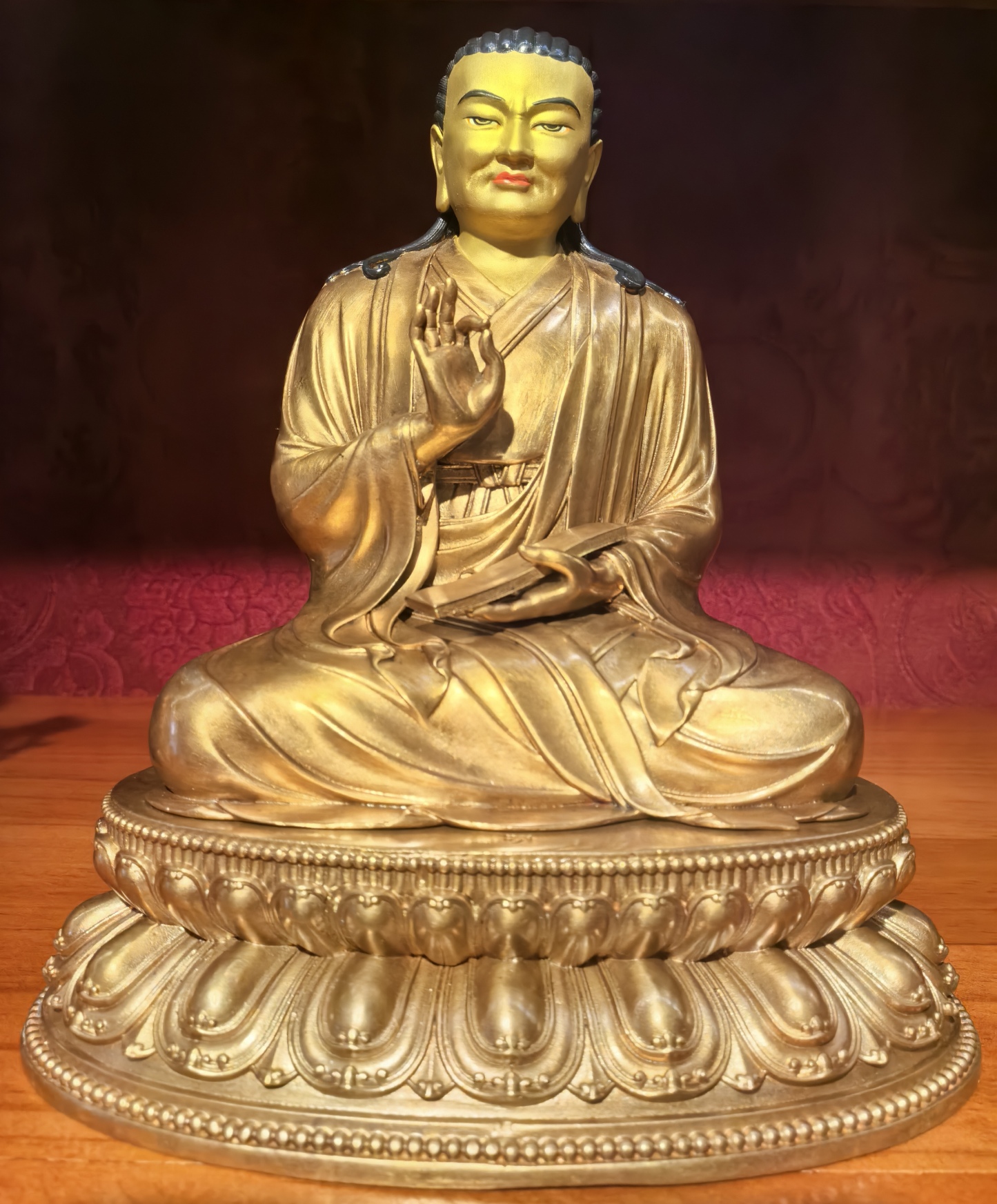 Sakya Five Founding Masters – 15cm Gilt Copper Statue 5-in-1 Set