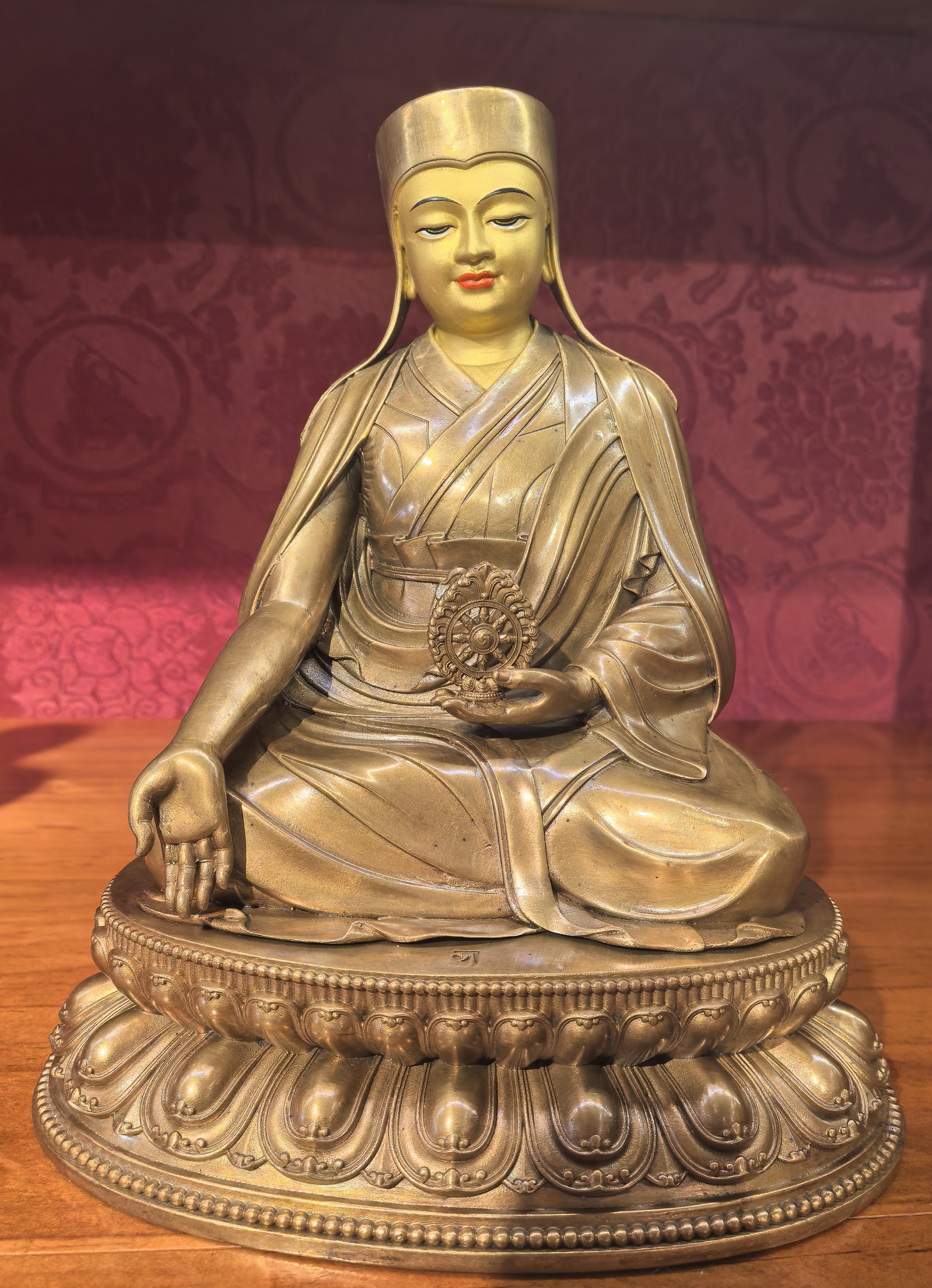 Sakya Five Founding Masters – 15cm Gilt Copper Statue 5-in-1 Set