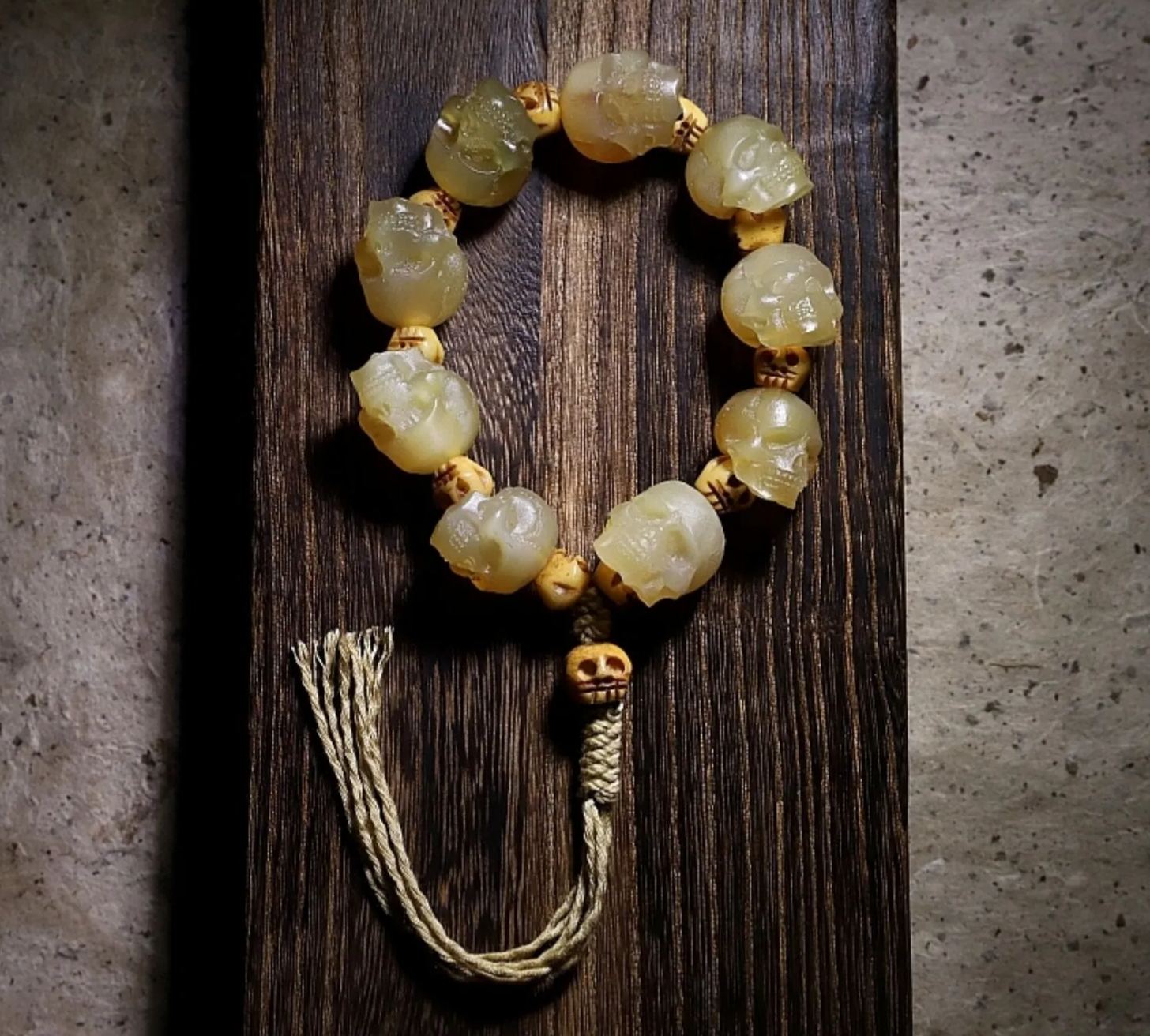 Sacred Skull Tibetan Goat Horn Mala