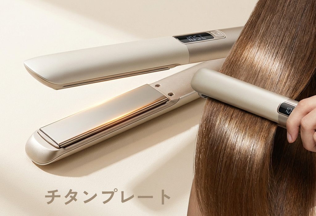 ヘアアイロンのプレート素材の違いを徹底解説｜チタン・セラミック