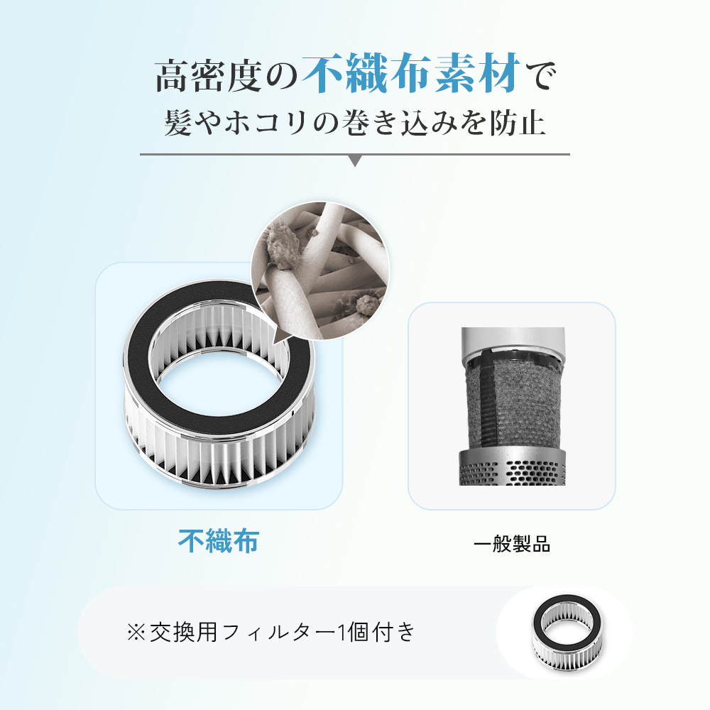 「クリーンエア」速乾ドライヤー　（交換式フィルター搭載）