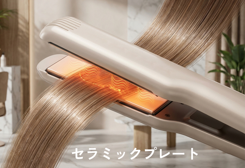 ヘアアイロンのプレート素材の違いを徹底解説｜チタン・セラミック