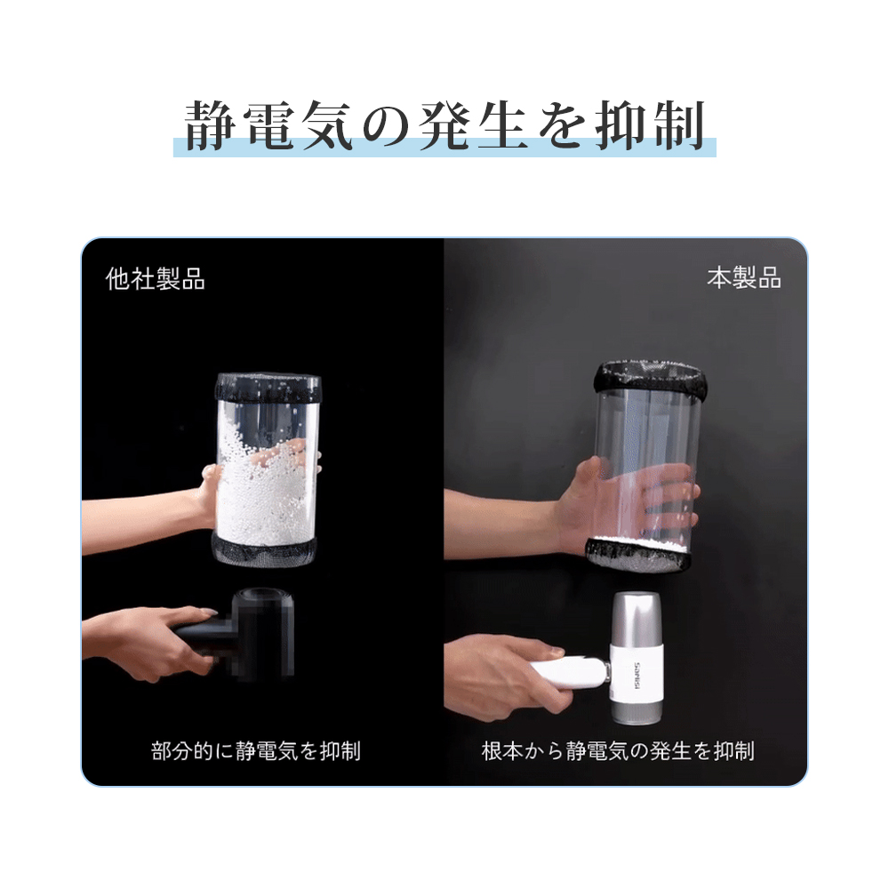 「クリーンエア」速乾ドライヤー　（交換式フィルター搭載）