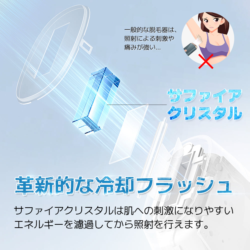 照射時の痛み軽減＆1台3役】初心者にぴったり！美顔器としても