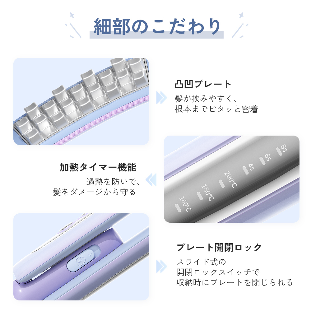 ボリュームヘアアイロン SAHK15PBW