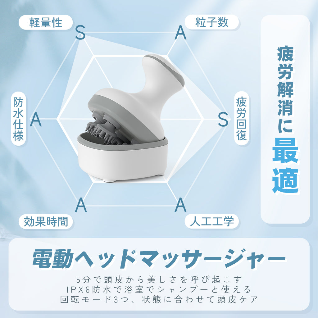 Sarlisi 頭皮マッサージ器 | 電動ヘッドマッサージャー——Sarlisi