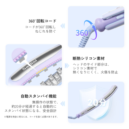 ボリュームヘアアイロン SAHK15PBW