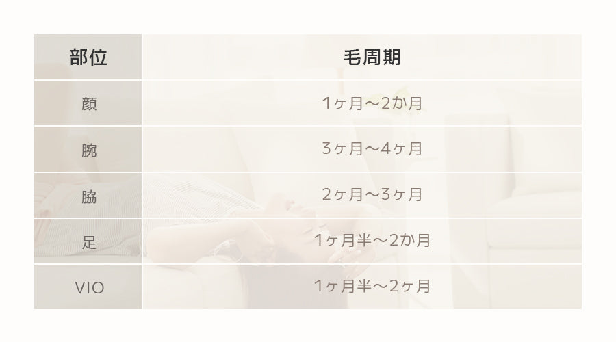 毛周期とは？家庭用脱毛器の使用頻度について徹底解説