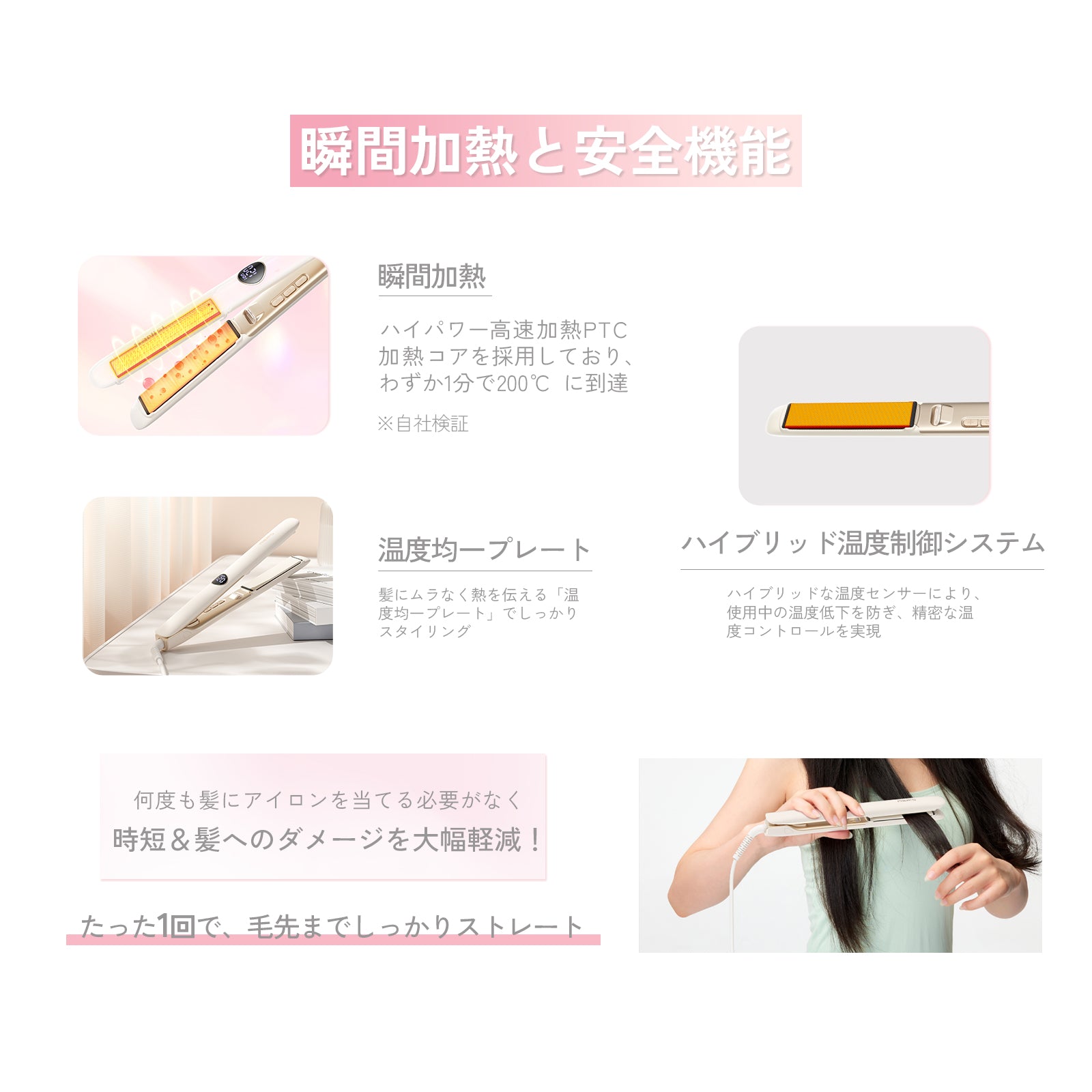 楽天市場】ヘアアイロン サーリシ ストレートアイロン イオン