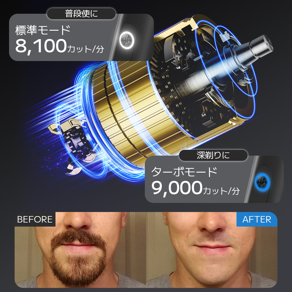 Sarlisi メンズ電動シェーバー SA-MS20BK 4個セット 2023年新商品】パワフルなのにお肌に優しい「Sarlisiメンズ電動