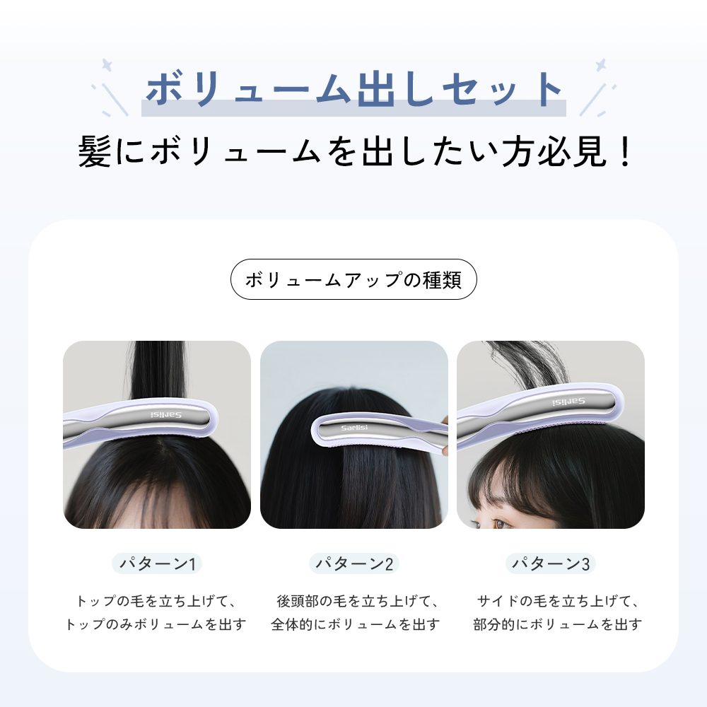 ボリュームヘアアイロン SAHK15PBW