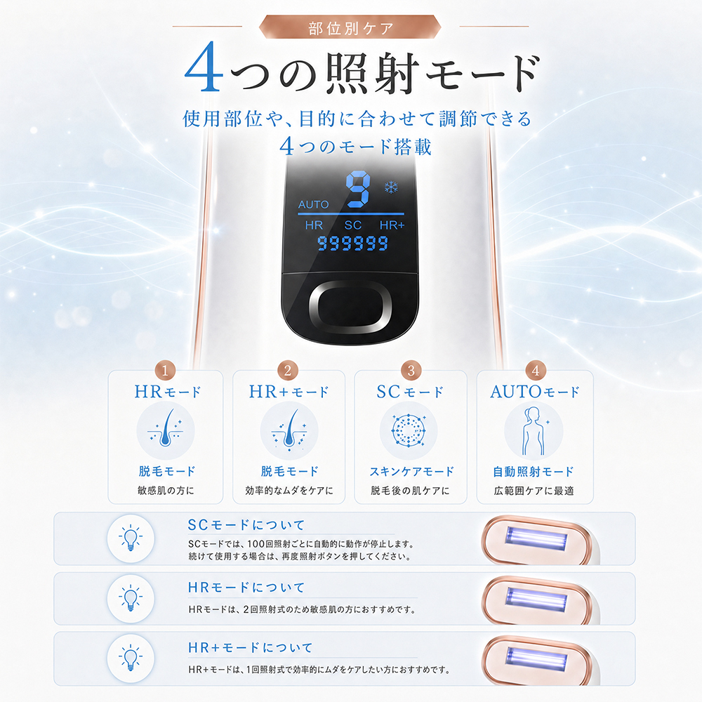 IPL冷感脱毛器 AI07 Pro