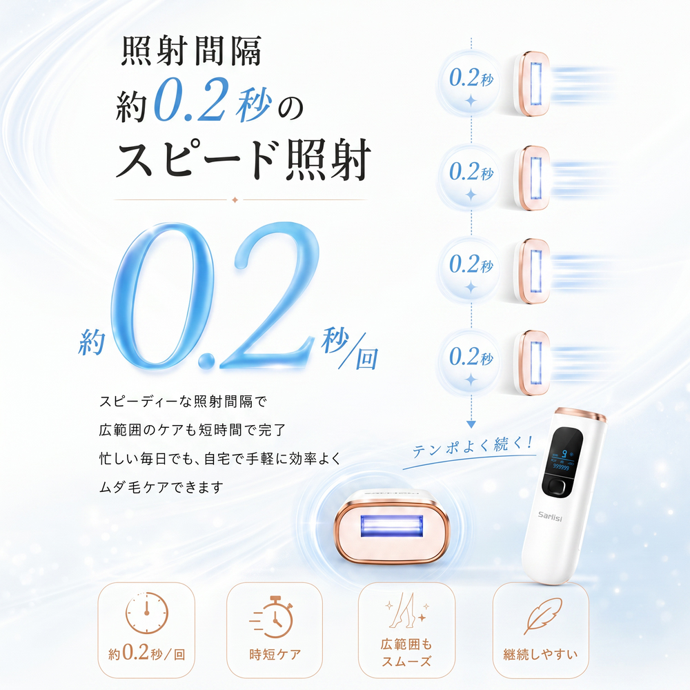 IPL冷感脱毛器 AI07 Pro