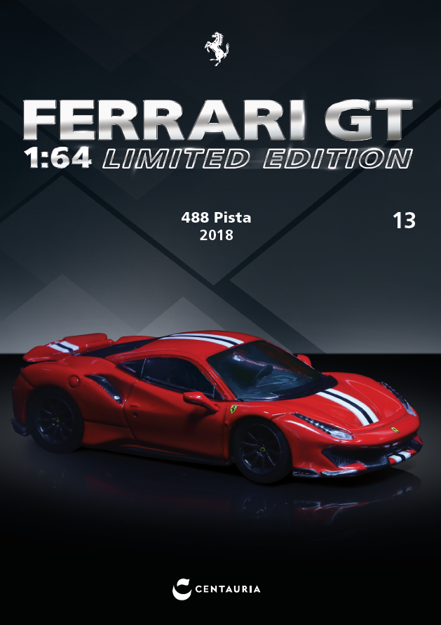 Tarmac Works 1/64 Ferrari GT 1:64 Magazine Limited Edition - ASIA EDITION FERRARI 488 PISTA 2018		