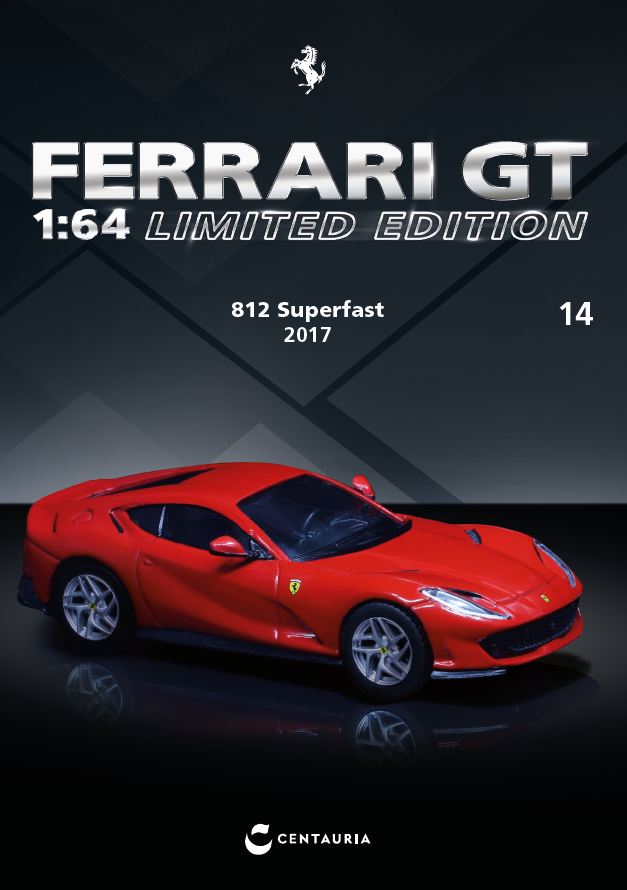 Tarmac Works 1/64 Ferrari GT 1:64 Magazine Limited Edition - ASIA EDITION FERRARI 812 SUPERFAST 2017