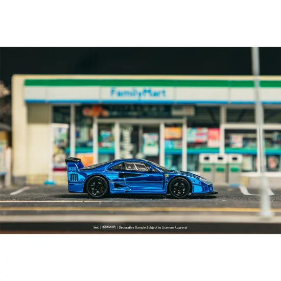 Tarmac Works 1/64 Ferrari F40 LM Chrome Blue Phantom Hobby 64 (pre-order)