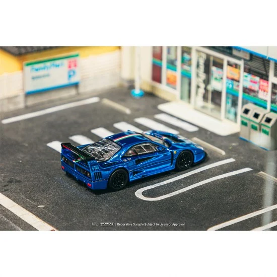 Tarmac Works 1/64 Ferrari F40 LM Chrome Blue Phantom Hobby 64 (pre-order)