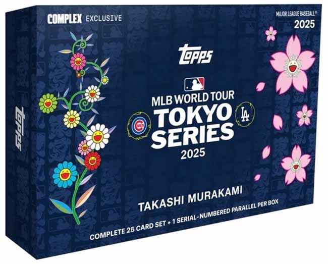 TAKASHI MURAKAMI + MLB WORLD TOUR TOKYO SERIES 2025 TOPPS TRADING CARDS BOX SET
