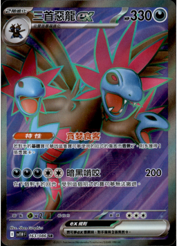 SV11W 163/086 繁中 三首惡龍ex SR