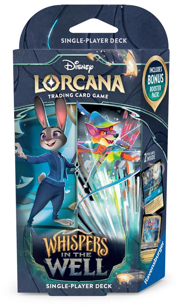 Disney Lorcana Set 10 Whispers in the Well Starter Deck - Judy Hopps & Robin Hood