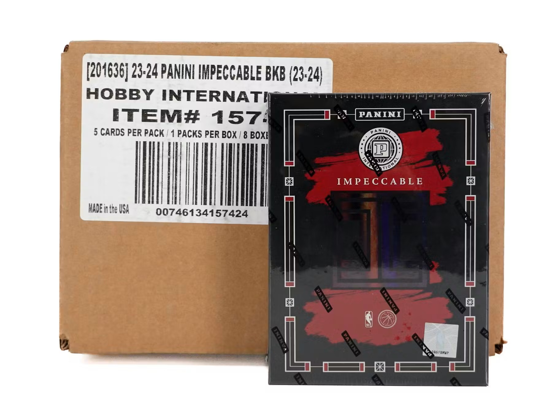 2023-24 Panini Impeccable Basketball Hobby International Case 