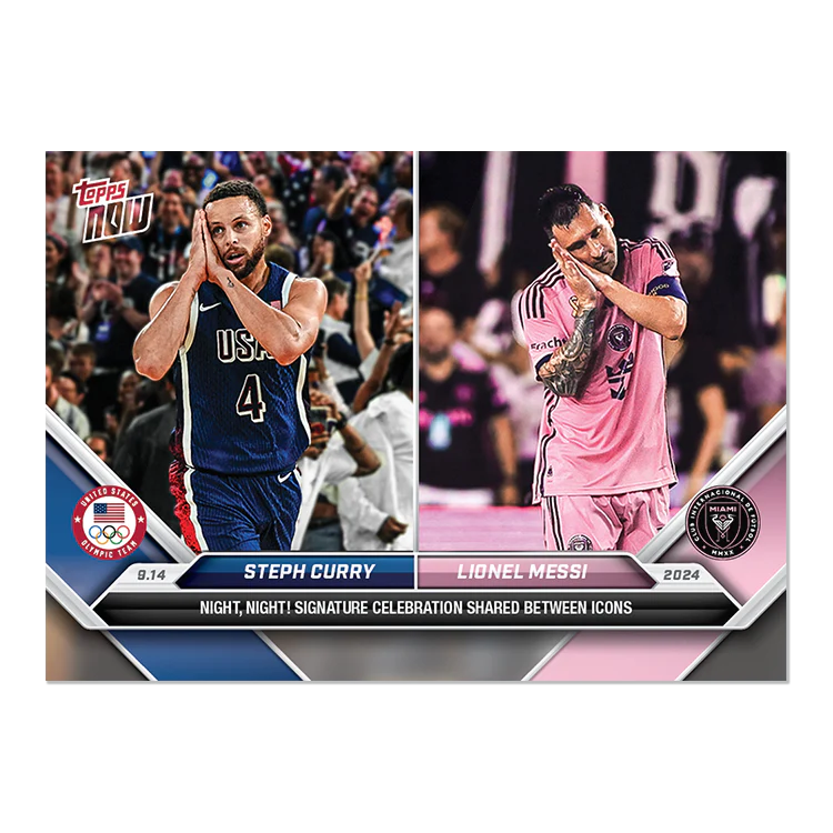 TOPPS Now No.128 Lionel Messi/Steph Curry