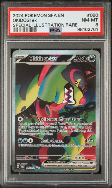[PSA 8] 2024 POKEMON SFA EN-SHROUDED FABLE #090 OKIDOGI ex SPECIAL ILLUSTRATION RARE