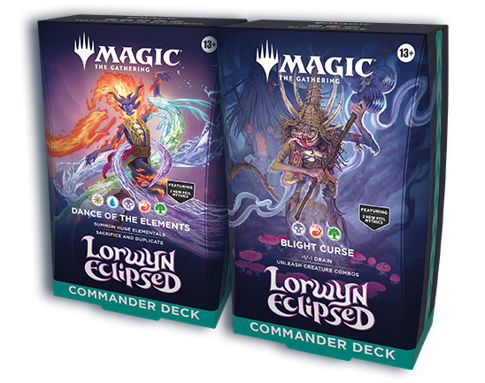 Magic the Gathering Lorwyn Eclipsed Lorwyn Eclipsed commander deck set (2 boxes)