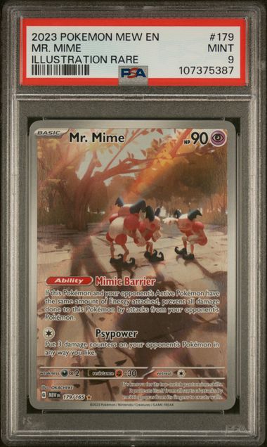 [PSA 9]2023 POKEMON MEW EN-151 #179 MR. MIME ILLUSTRATION RARE