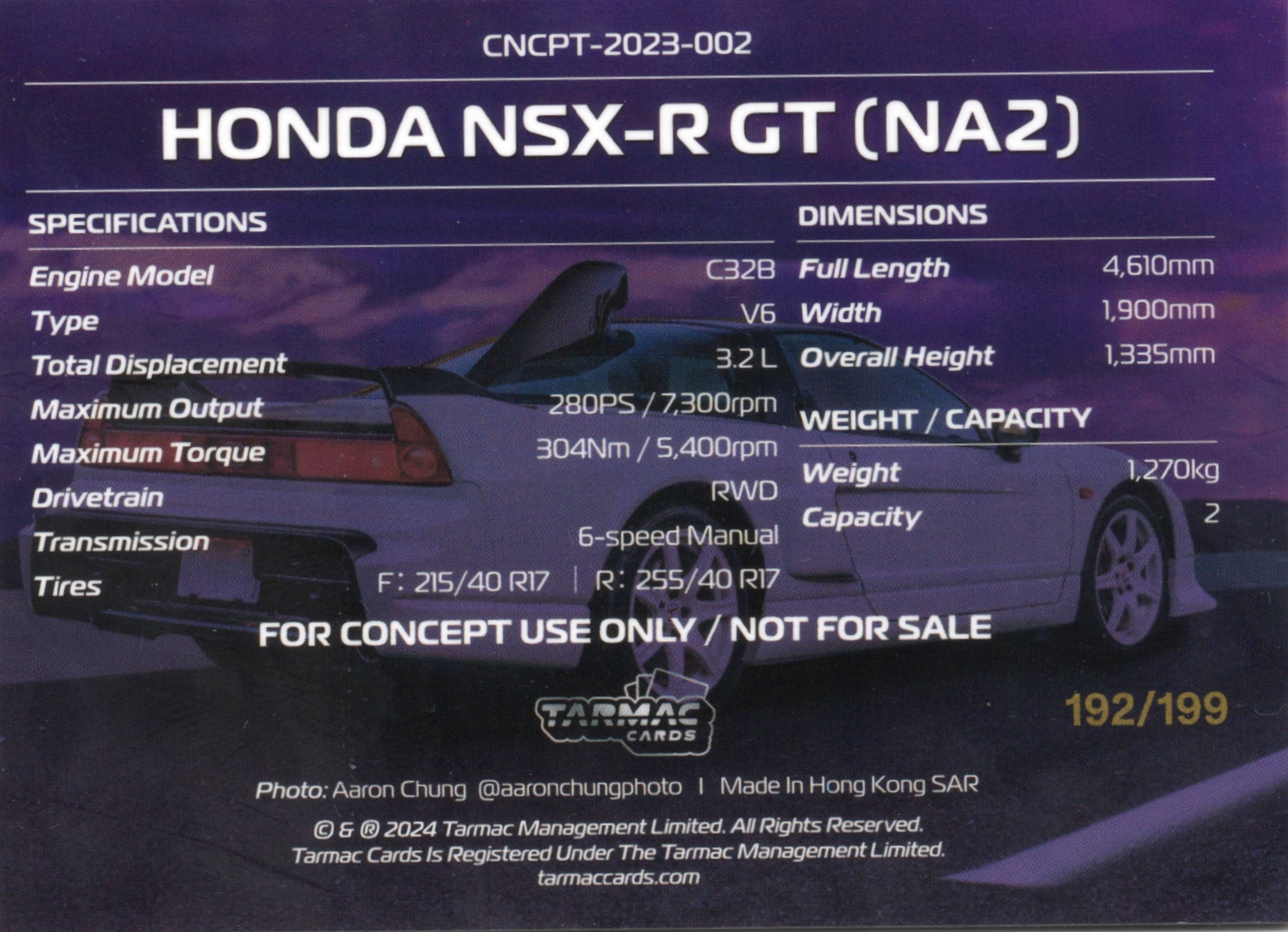 Tarmac Cards - Concept Pack - Disco - Serialized 192/199