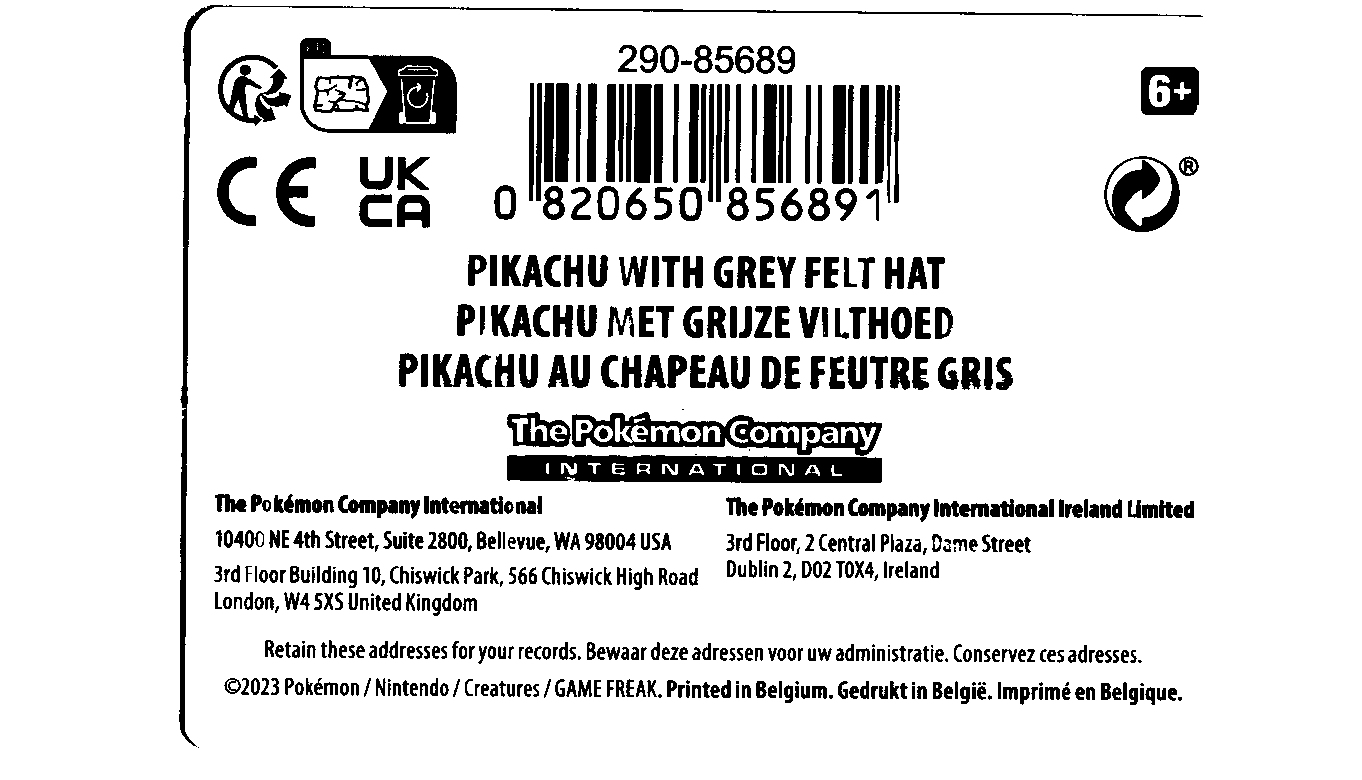 (Unopened) Promo SVP 085 Pikachu with Grey Felt Hat 
