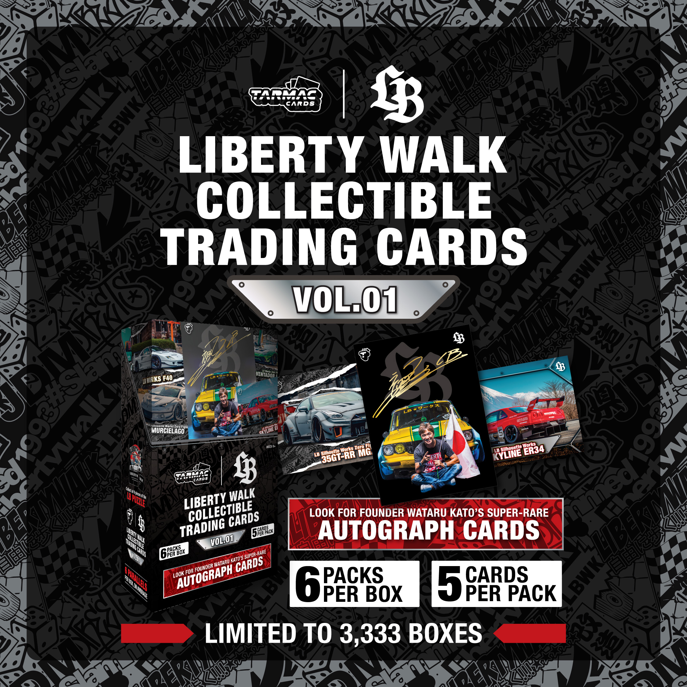 TARMAC LIBERTY WALK COLLECTIBLE TRADING CARDS VOL.01