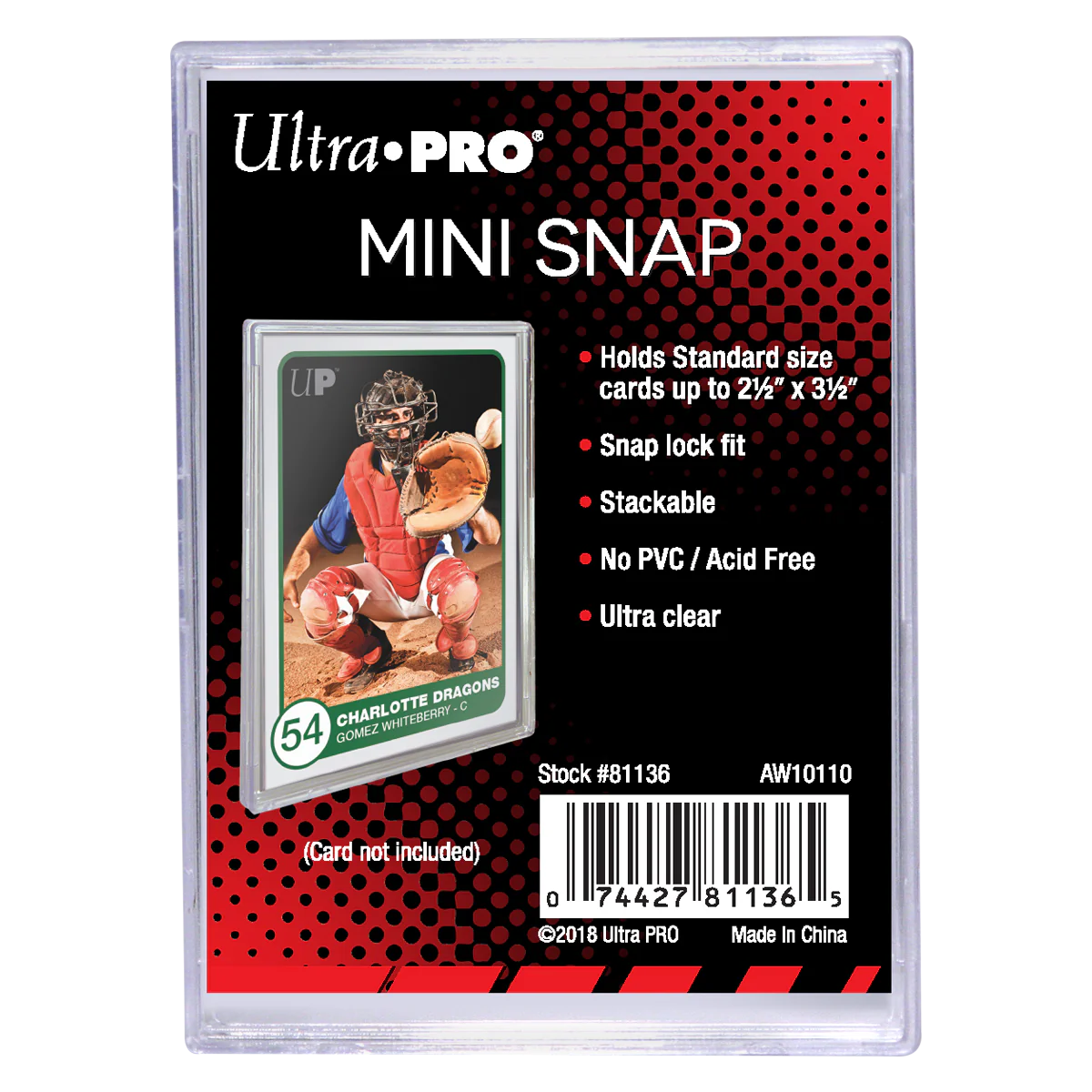 Mini Snap Card Holder - Ultra Pro Toploaders (UPTL)