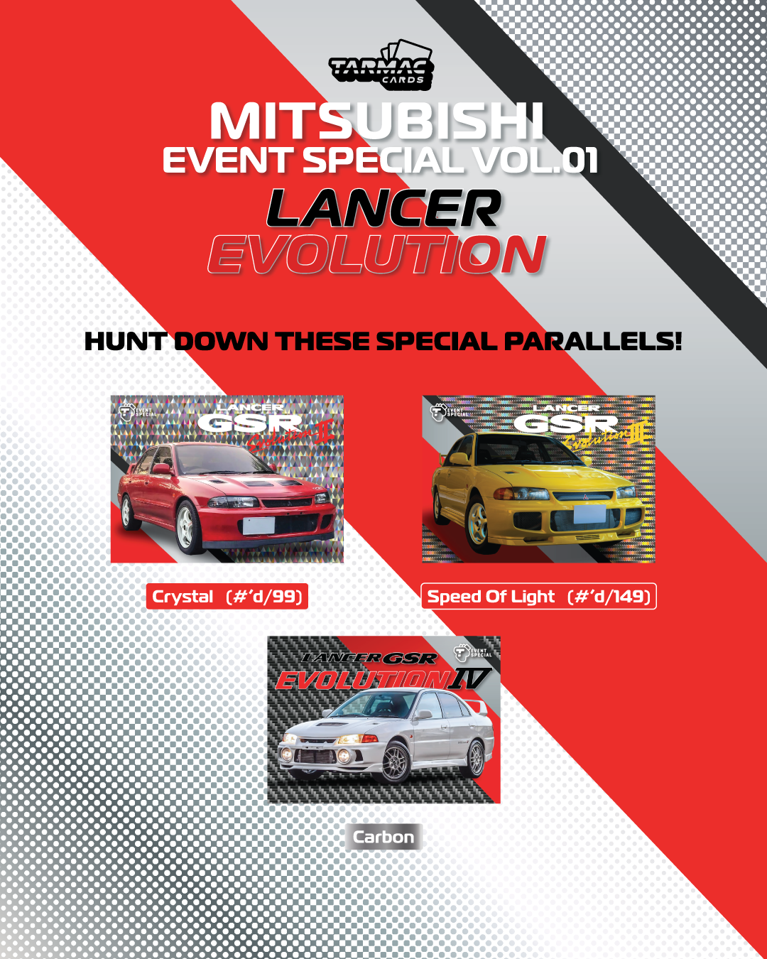 Tarmac Collectible Trading Card Mitsubishi Event Special Vol.01 - Lancer Evolution Box
