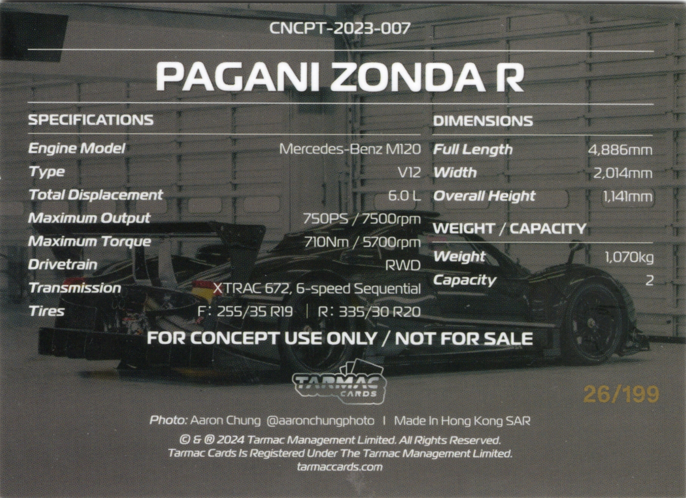 Tarmac Cards - Concept Pack - Disco - Serialized 26/199