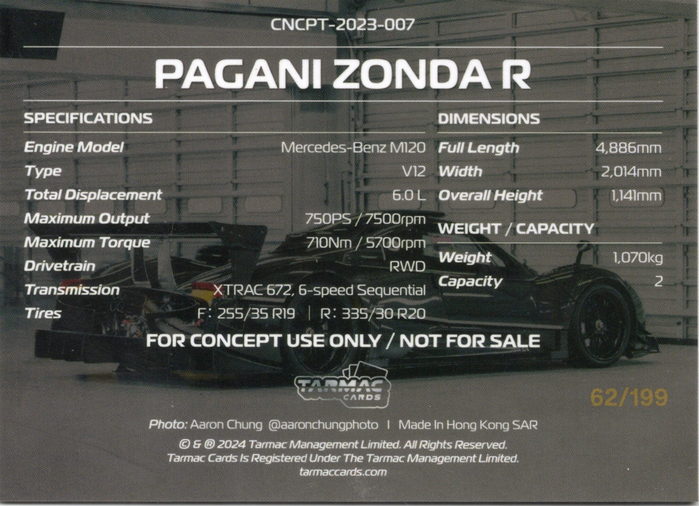 Tarmac Cards - Concept Pack - Disco - Serialized 62/199