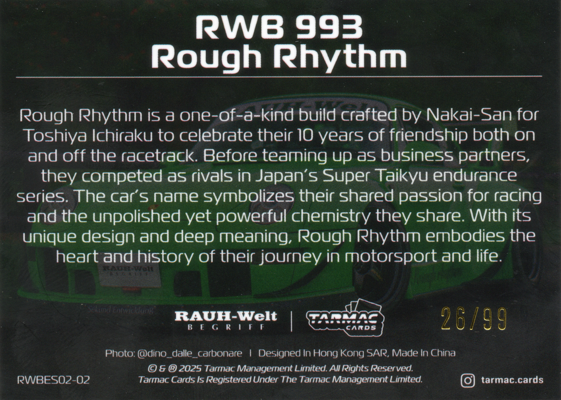 Tarmac Cards - RWB Event Special Vol.02 - Apex-Serialized 26/99