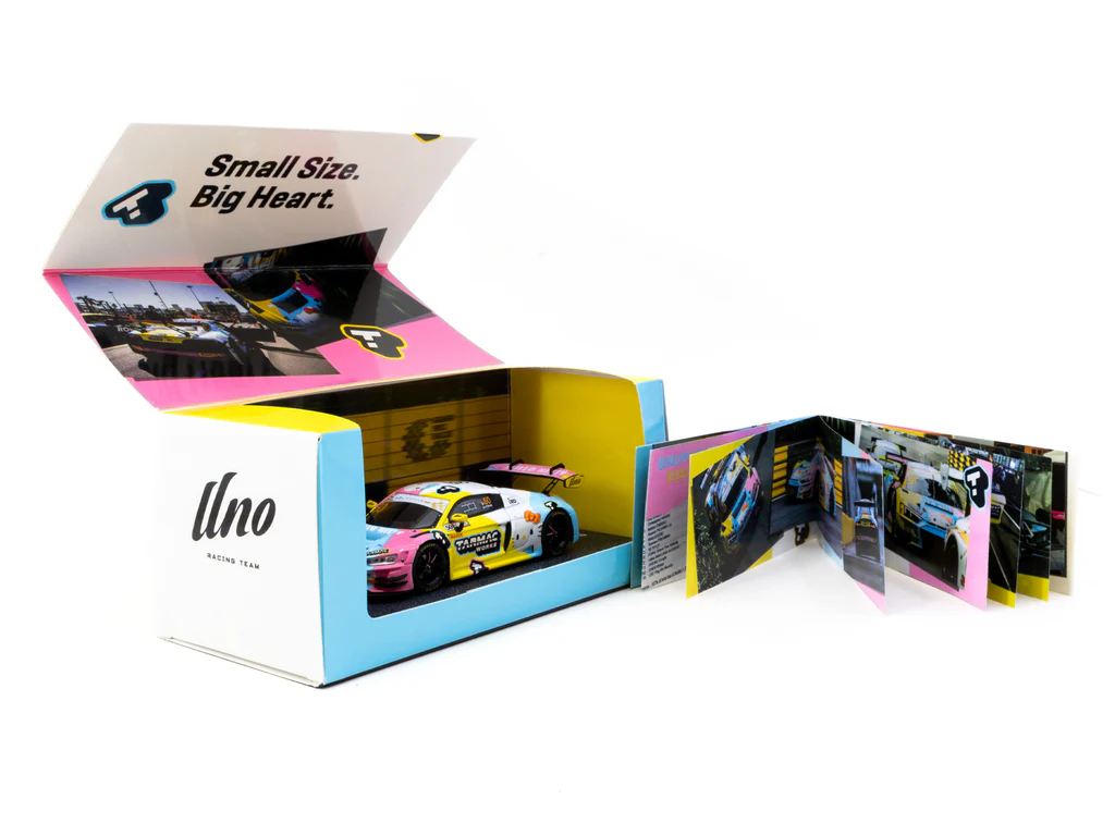 Tarmac Works 1/43 Audi R8 LMS GT3 evo II Macau GT Cup - FIA GT World Cup 2023 【Hello Kitty Version】 #50 with special packaging & story booklet - HOBBY43