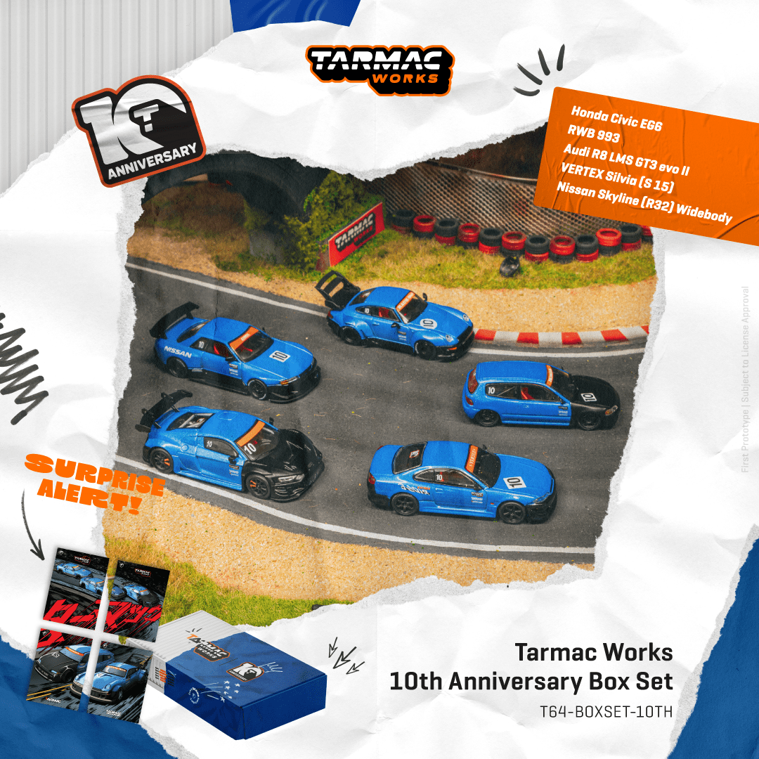 Tarmac Works 1/64 Tarmac Works 10th Anniversary Box Set T64-BOXSET-10TH HOBBY64 【Tarmac Works 10th Anniversary Special Edition】