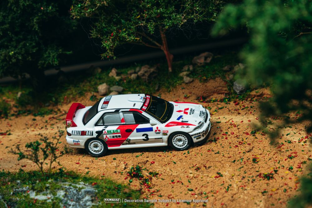 Tarmac Works 1/64 Mitsubishi Lancer Evolution II Hong Kong Beijing Rally 1994 K. Eriksson / S. Parmander GLOBAL64 (Pre-order)