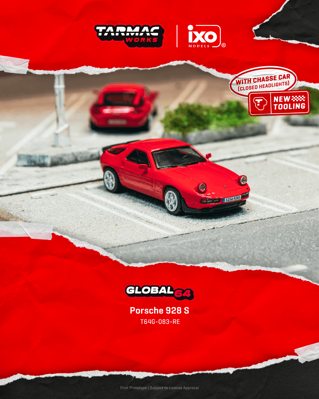 Tarmac Works 1/64 Porsche 928 S RedGLOBAL64 (Pre-order)