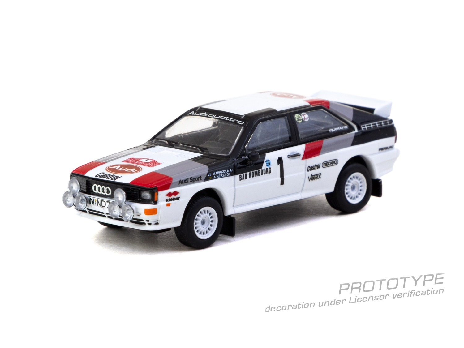 Tarmac Works 1/64 Audi Quattro A1 Lombard RAC Rally 1982 #1 Winner COLLAB64 (Pre-order)