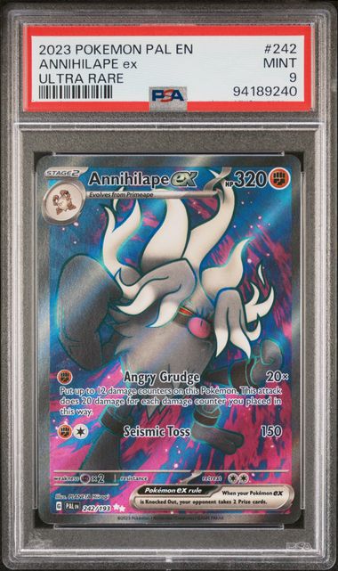 [PSA 9] 2023 POKEMON PAL EN-PALDEA EVOLVED #242 ANNIHILAPE ex ULTRA RARE