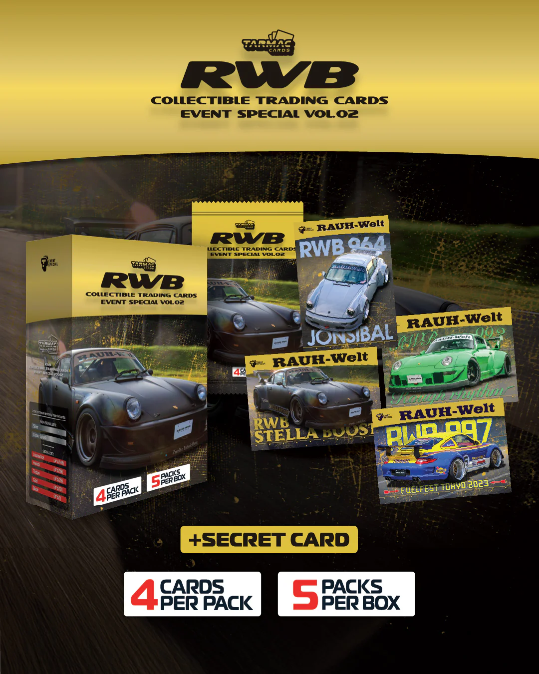 Tarmac Cards RWB Collectible Trading Cards Event Special Vol.02